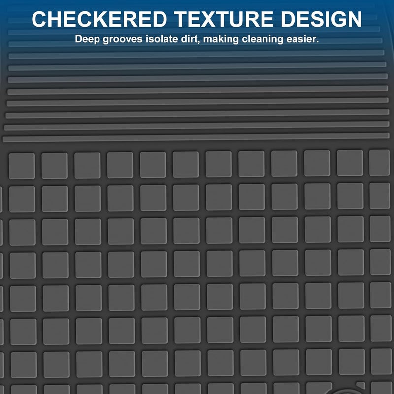 San Auto Custom Fit Rubber Floor Mats for Audi Q3 (2019-2025) - Waterproof Heavy Duty Liners - Image 4