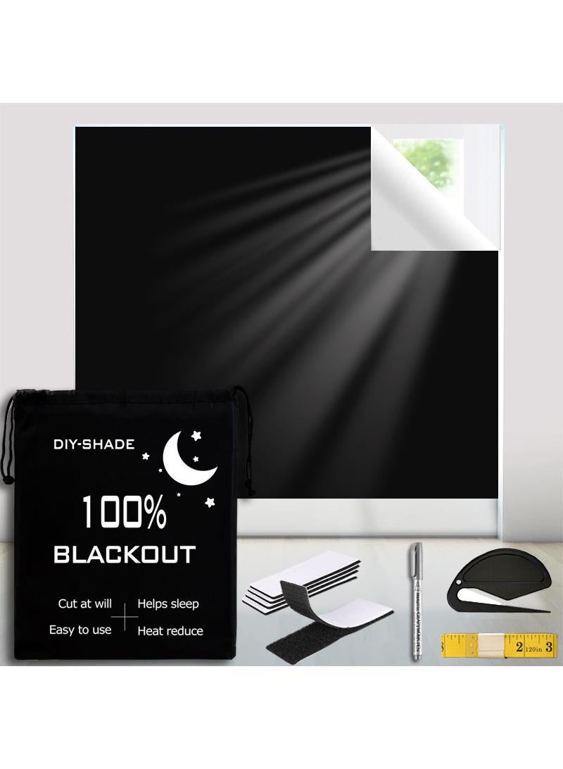 1.45*2M 420D blackout fabric full blackout curtains Portable travel curtains Cuttable blackout curtains - Image 1
