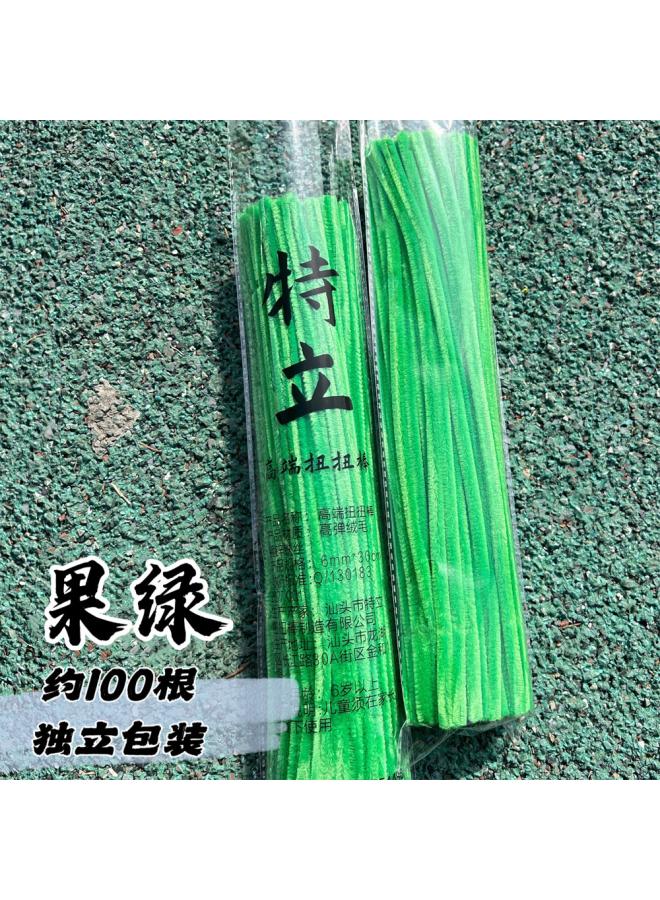 Generic ( ) Terry Twist Bar Encryption Macaron Color Bouquet Handmade Children's Educational Toy Super Dense Hair Root 