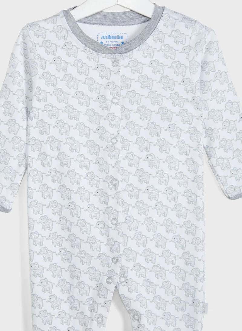 JoJo Maman Bebe Infant Essential Sleepsuit