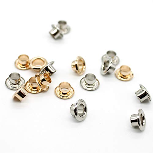 Raydodo 140 Sets Reinforced Grommet Kit, 1/4 Inch Metal Brass Eyelet Kit with 3 Pieces Grommet Tool Boot Eyelet Repair Kit and Grommets for Fabric, Tarps, Leather, Belt with Storage Box - Image 4
