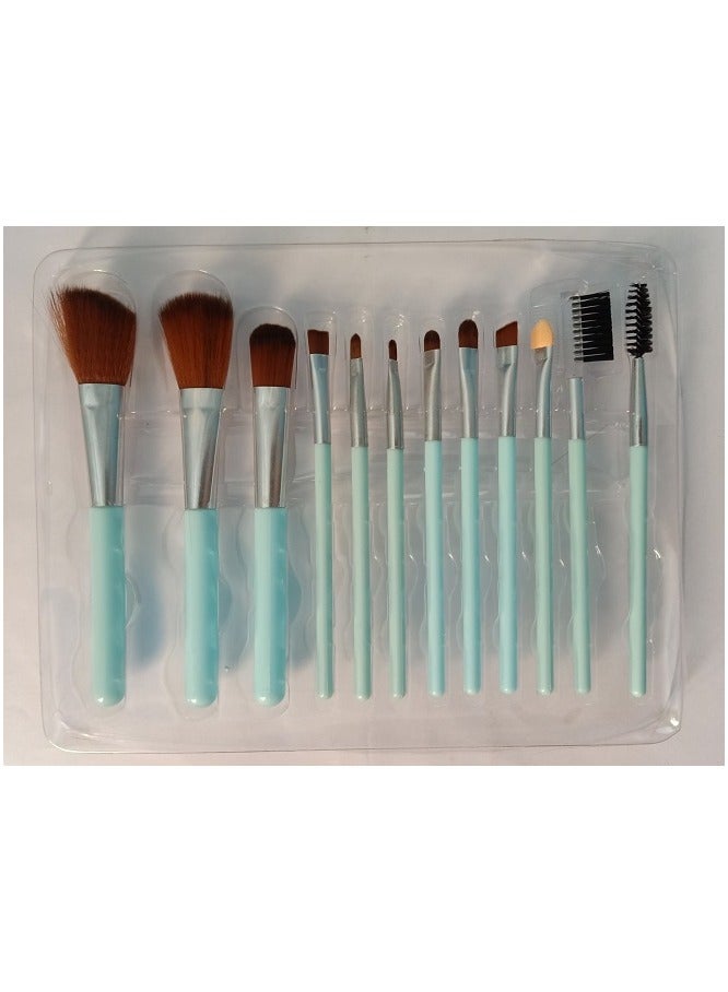 12 Pieces Beauty Makeup Brush Set for Eyeshadow - Image 1
