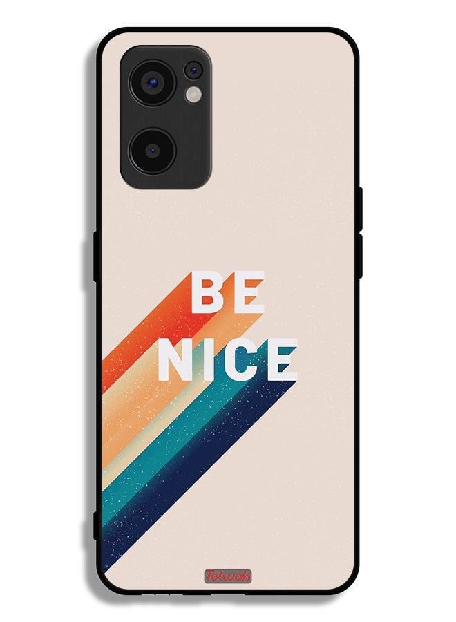 Tolwak Oppo Reno7 SE 5G Protective Case Cover Be Nice - Image 2