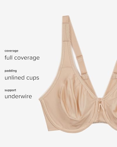 Wacoal Womens Full Figure Basic Beauty Underwire Bras, Sand, 36H US - Image 4