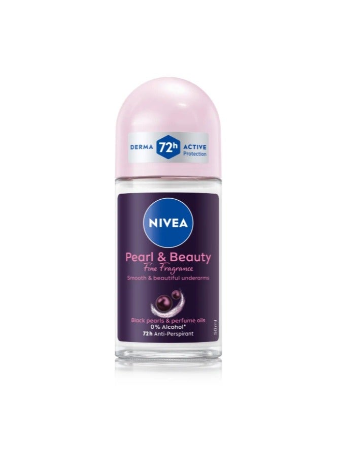 Nivea Pearl & Beauty Elegant Fragrance Anti-Perspirant Roll on 50ml - Image 1