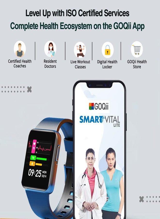 GOQii Insure+ 5 lakhs Health Insurance with Smart Vital Lite (Black) and 3 Months Personal Coaching - Image 4