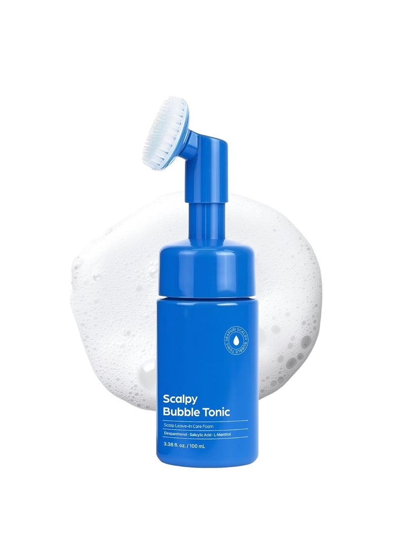 Seapuri تونك الفقاعات | مقشر فروة الرأس بدون شطف للرؤوس الدهنية، المتعرقة، أو الحاكة | يزيل التراكمات والعرق بدون بقايا | راحة تبريد مع المنثول وحمض الساليسيليك | ديتوكس العناية بالشعر الكوري - Image 1