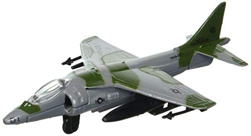 Hot Wings Planes AV-8B Harrier (Green) with Connectible Runway Die Cast Plane - Image 4