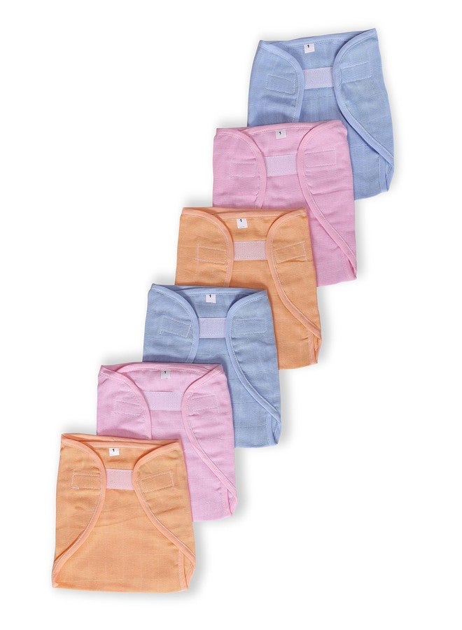 Mamma's Maternity Nappy for New Born Baby | Cotton Cloth Langot for Babies | Washable and Reusable Langots (Pack of 6) (6-9 Months) (Multicolor) - Image 1