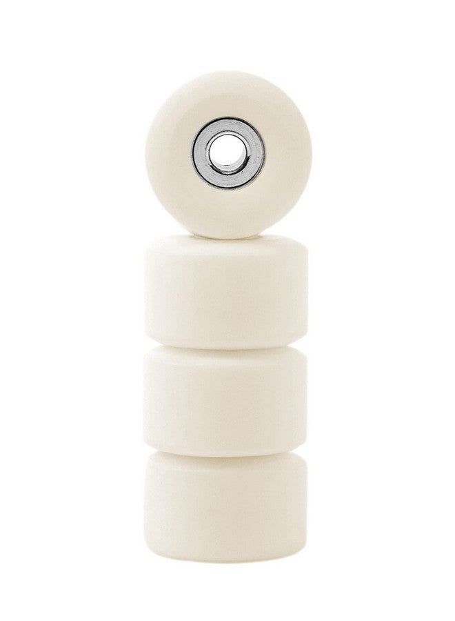 Teak Tuning Apex 61D Urethane Fingerboard Wheels New Street Shape 7.7Mm Diameter Ultra Spin Bearings Made In The Usa Cream Colorway  - Image 3