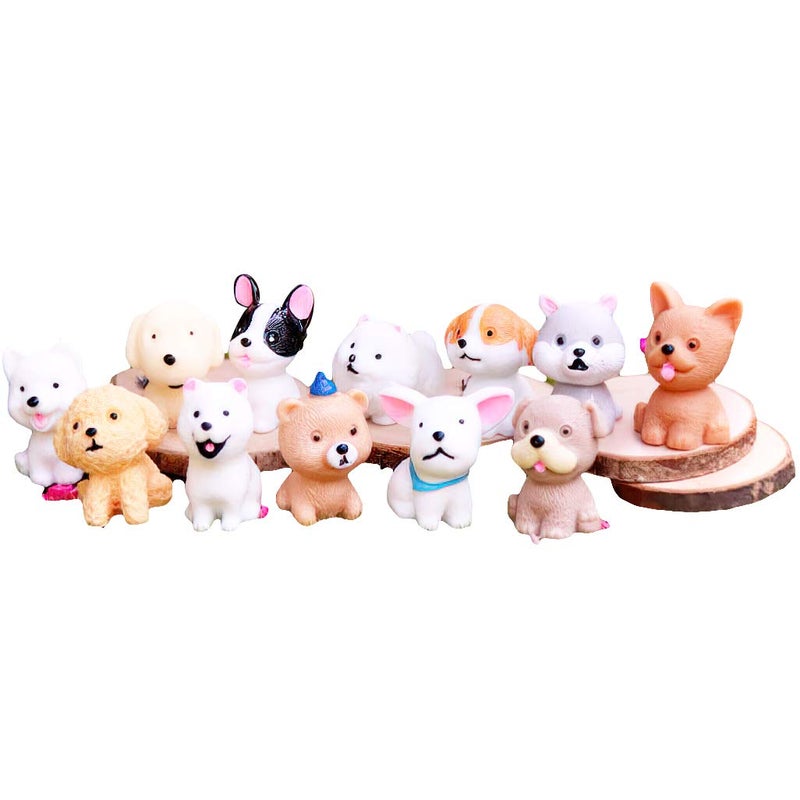 Lynkaye Mini Dog FiguresResin Dollhouse Animal Figure for Dashboard DecorationsOffice Home Desk DecorationsCar Ornament Interior Decors Rearview Mirror Funny Gifts - Image 2