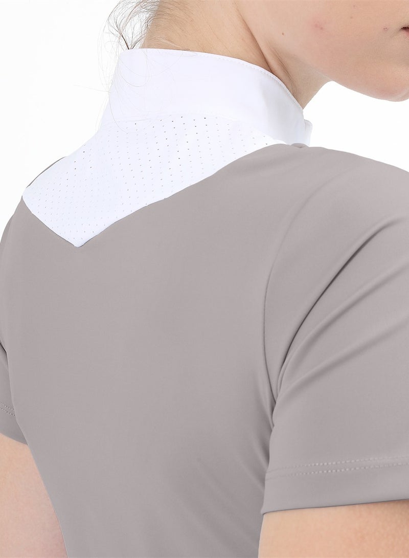 general Women Short Sleeve Equestrian T-shirts Summer Breathable Riding Horse Tops with M Pattern Equestrian Clothes - Image 3