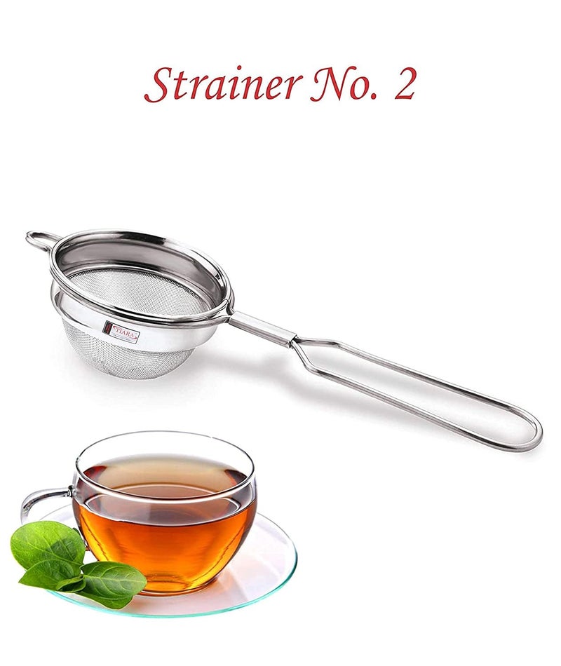 Tiara TIARA - 3PC Max Tea Coffee Stainless Steel Strainer (304 Steel Food Grade)  - Image 4