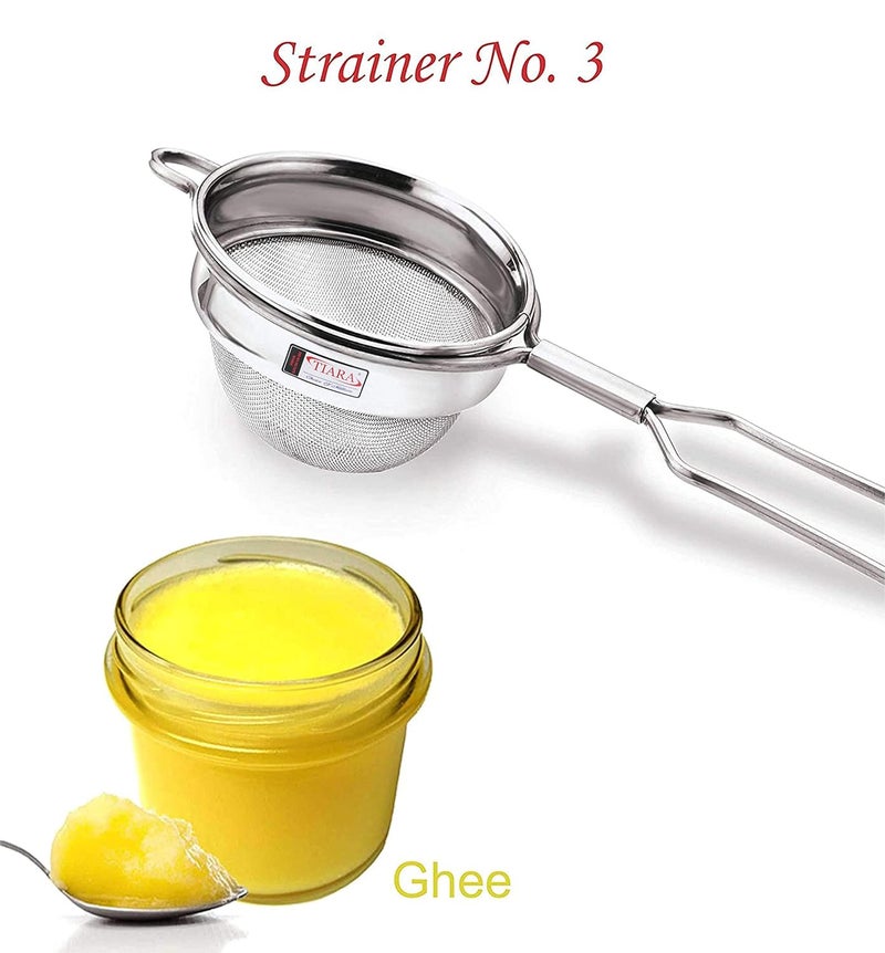 Tiara TIARA - 3PC Max Tea Coffee Stainless Steel Strainer (304 Steel Food Grade)  - Image 5