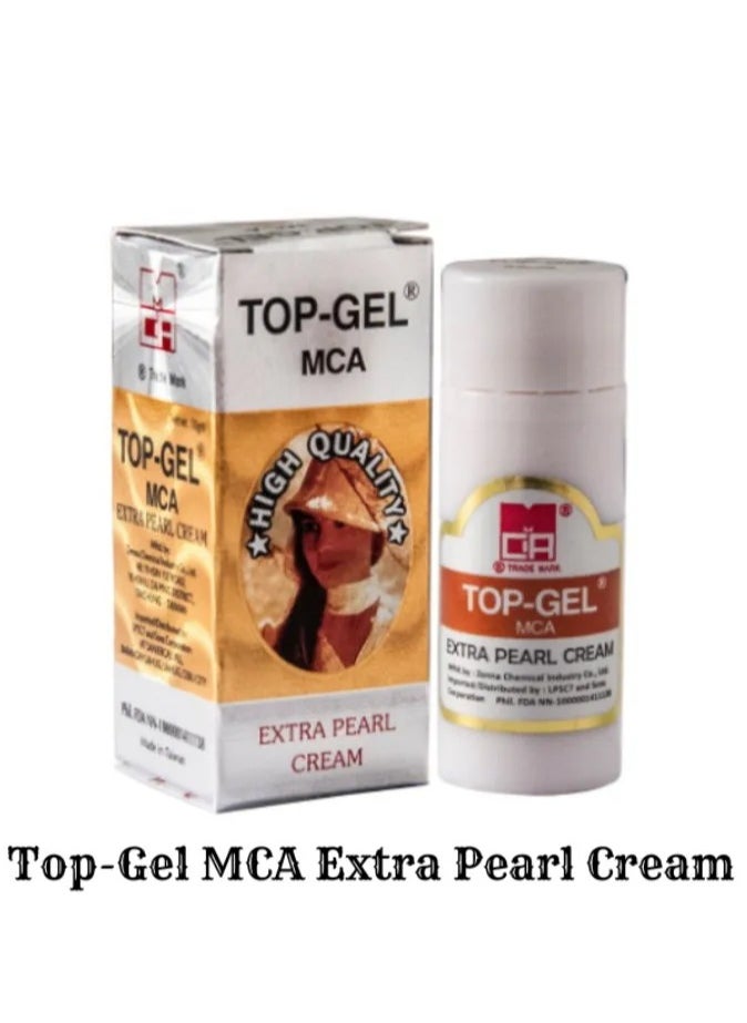 top gel Two Pieces Of Top Gel Extra Pearl Cream  - Image 2