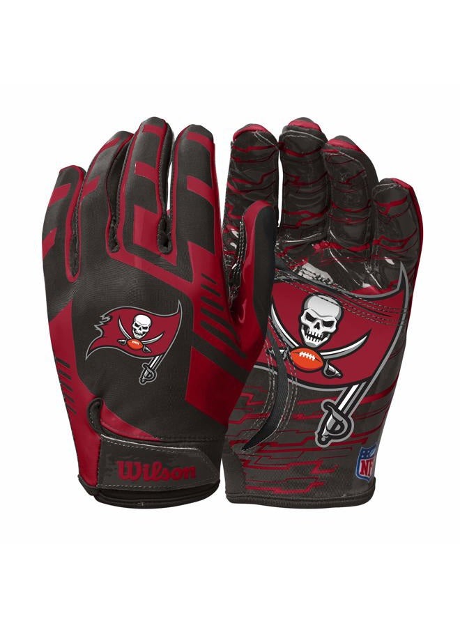 Wilson NFL Stretch Fit Football Gloves - Tampa Bay- Adult (WTF9326TB) - Image 1