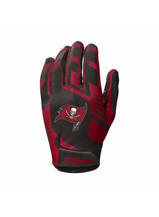 Wilson NFL Stretch Fit Football Gloves - Tampa Bay- Adult (WTF9326TB) - Image 2