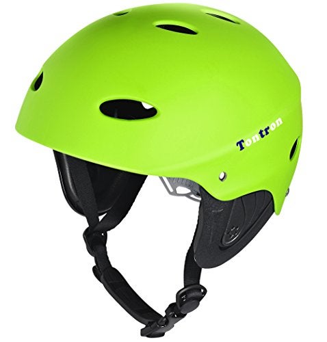 Tontron Adult Water Sports Helmet Matte Spring Green Large - Image 1