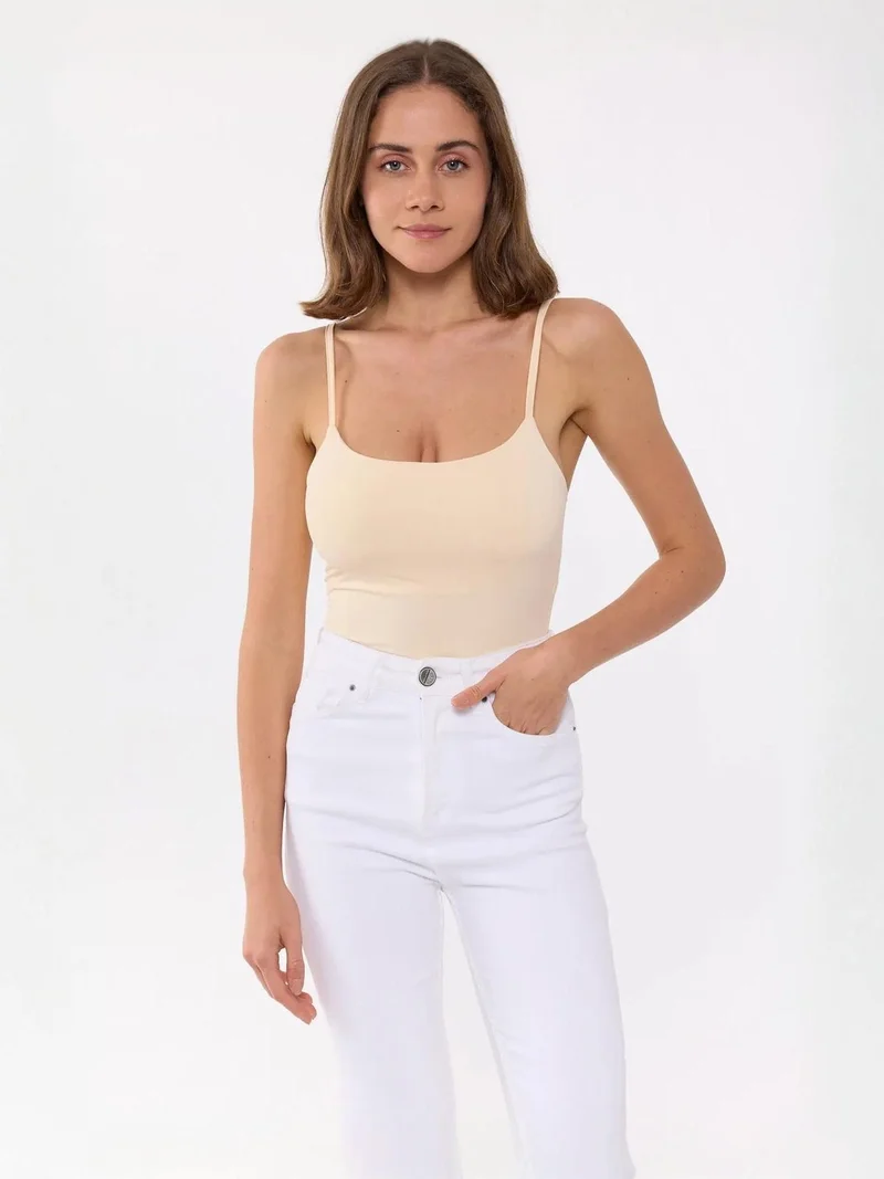 HICCUP Basic Woven Spaghetti-Strap Body