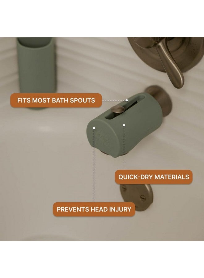 Parker Baby Co. Parker Baby Universal Bathtub Faucet Safety Guard | Soft & Durable Silicone Faucet Cover Bathtub Baby | BPA Free & Food Grade Bath Spout Cover for Baby in Neutral Colors  - Image 4