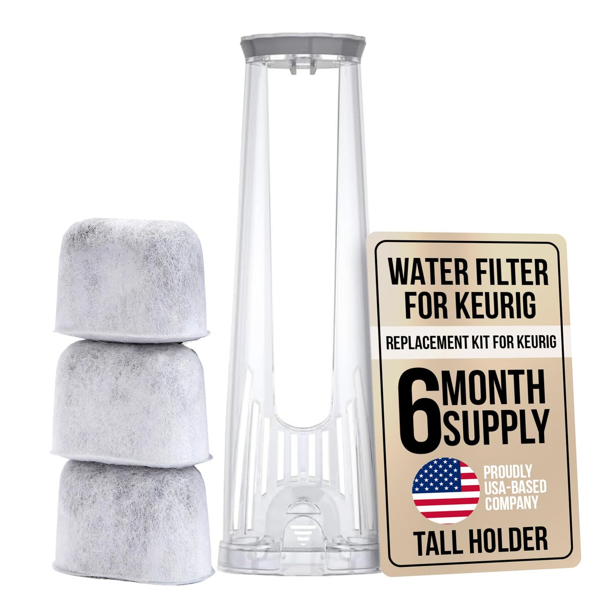 PUREHQ Keurig Starter Kit Replacement Water Filter Holder for