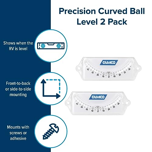 Camco كامكو كامبر/ RV أكوليفل - ميزات التسوية من الأمام إلى الخلف/ من الجانب إلى الجانب - Image 3