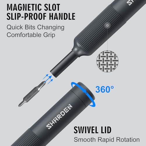 Sharden 27-in-1 Precision Screwdriver Set Multi Bit Small Screwdriver Magnetic Mini Screwdriver Set Pen Style Manual Repair Tool Kit for Eyeglass, Watch, Computer, Jewelers, Laptop, Electronics, Phone - Image 3
