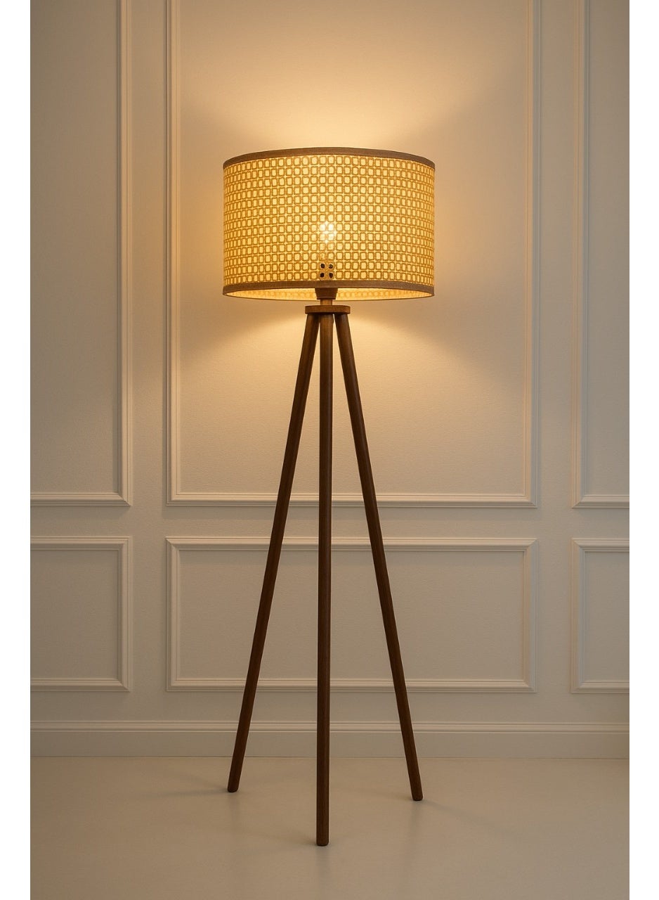 Rattan Boho Floor Lamp 150 ×40 cm