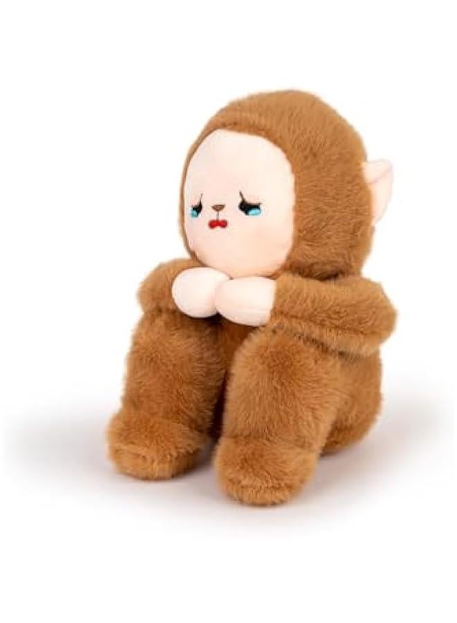 Monkey Stuffed Animal Cute Monkey Plush Soft Monkey Plushie with Face-Changing Monkey Toy Gift for Kids(10.5Inch) - Image 2