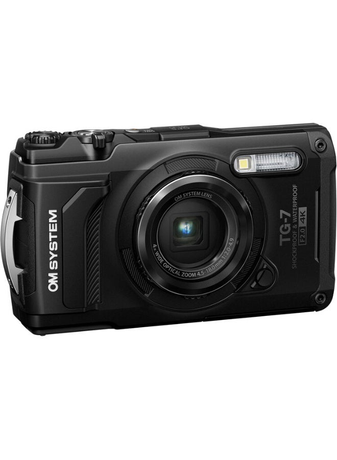 Olympus OM SYSTEM Tough TG-7 Digital Camera (Black) - Image 1