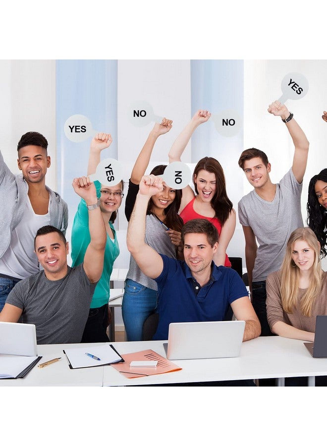 Yiphates 80 Pieces Dry Erase Answer Paddles Handheld Double Sided Paddles Mini White Boards Small White Board Dry Erase Signs Auction Paddles For Students Classroom Voting Games - Image 5