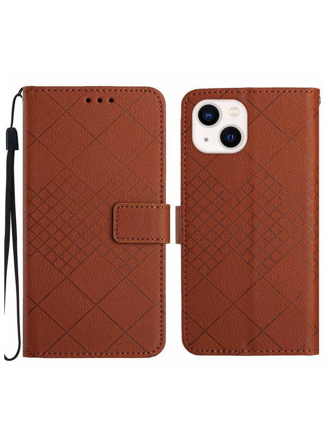S-TOP Case For iPhone 15 Rhombic Grid Texture Leather Phone Case - Image 1