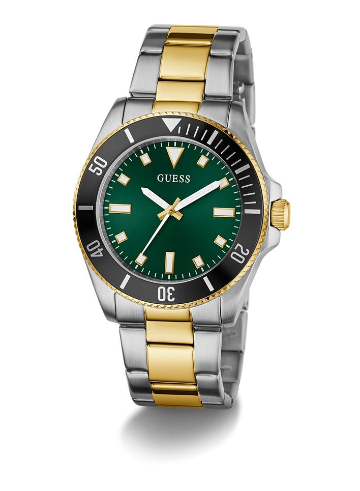 GUESS Mens 2-Tone Analog Watch - Image 1