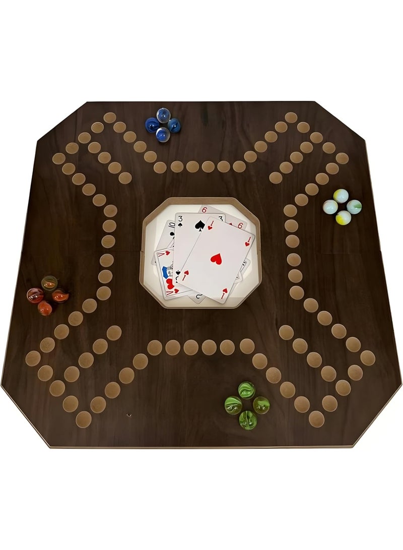 JAKAROO Jackaroo Tablet Game - Wooden Board - Uplifting, Competitive and Fun Game for 2-4 Players Plugger Playing Cards for All Games - Image 5