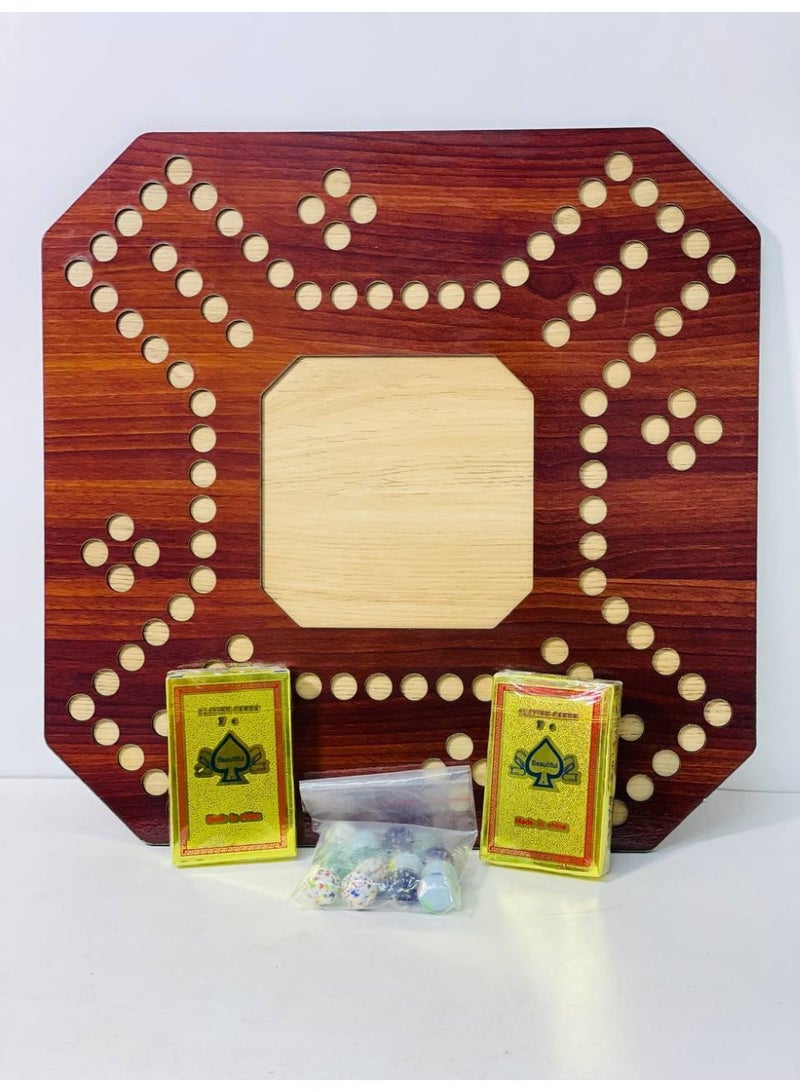 JAKAROO Jackaroo Tablet Game - Wooden Board - Uplifting, Competitive and Fun Game for 2-4 Players Plugger Playing Cards for All Games - Image 3