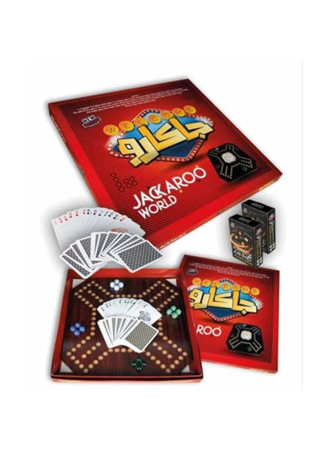 JAKAROO Jackaroo Tablet Game - Wooden Board - Uplifting, Competitive and Fun Game for 2-4 Players Plugger Playing Cards for All Games - Image 4