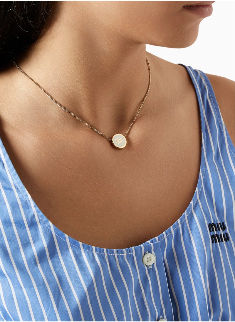 MIU - Metal Necklace-White - Image 1