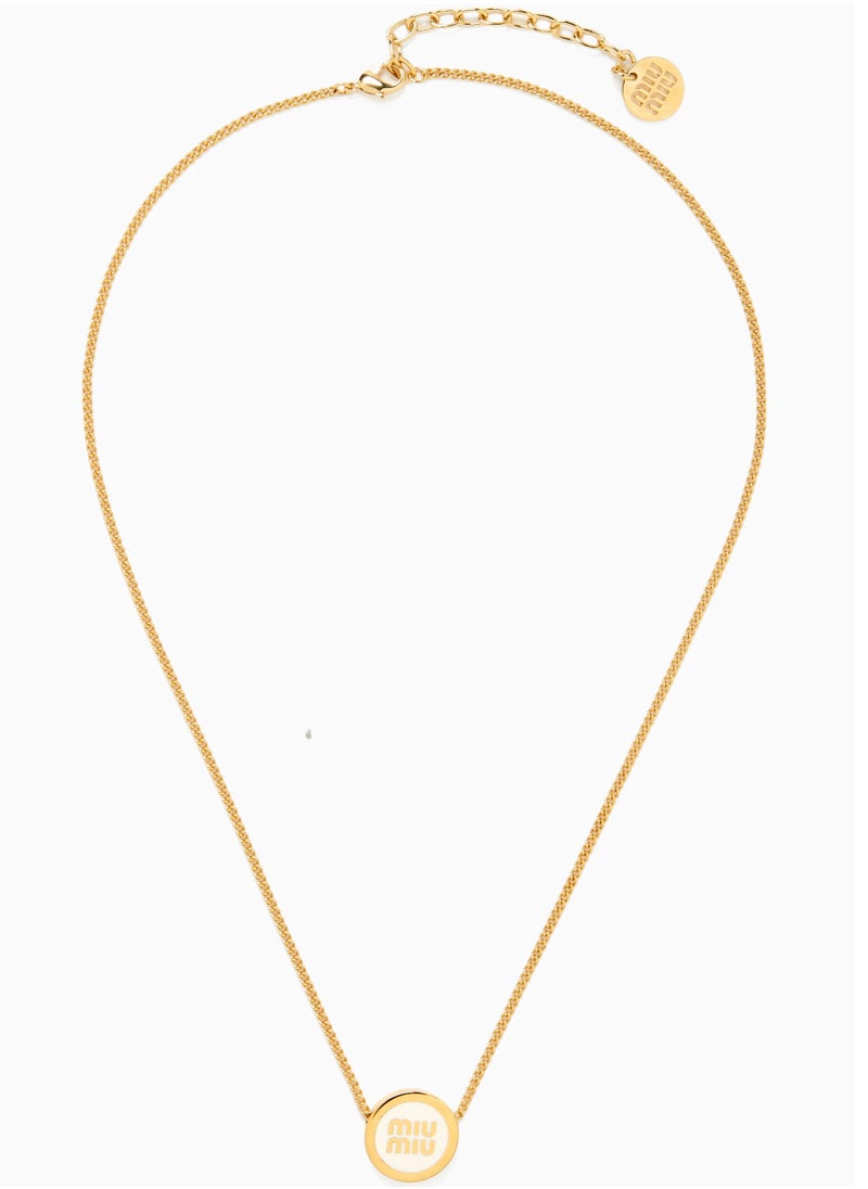 MIU - Metal Necklace-White - Image 1