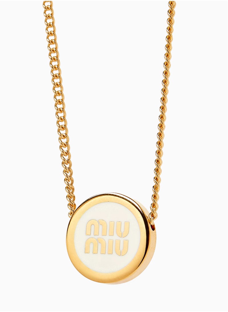 MIU - Metal Necklace-White - Image 1