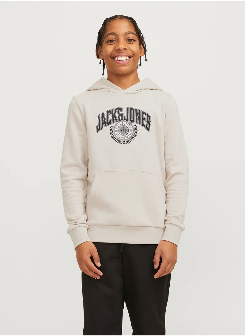 Jack & Jones Junior Kids Graphic Print Hoodie
