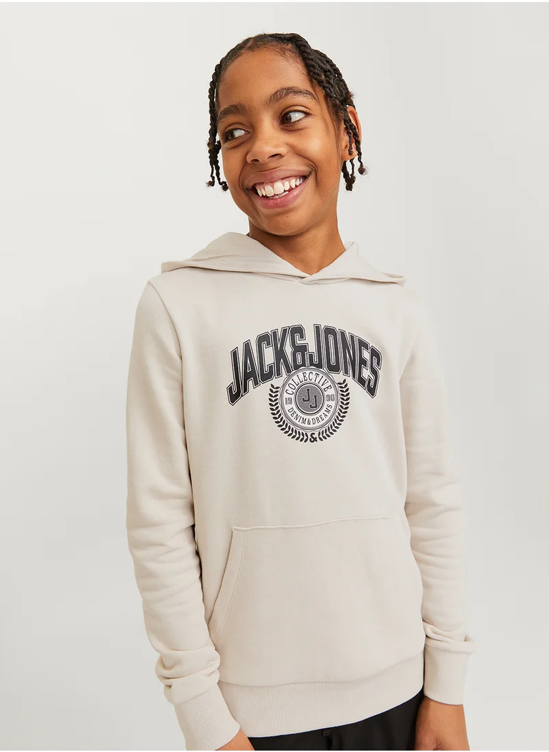 Jack & Jones Junior Kids Graphic Print Hoodie