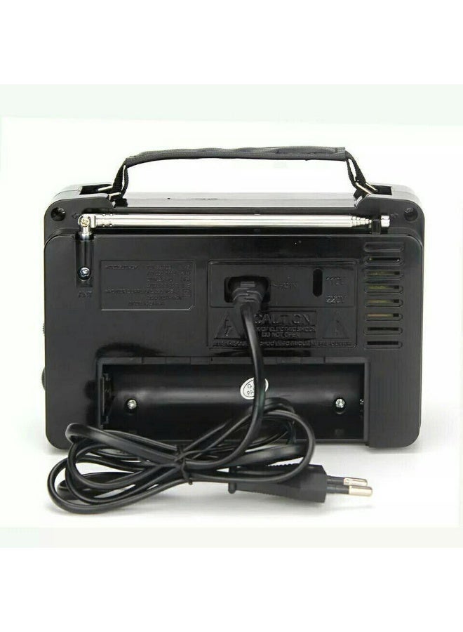 جهاز راديو كلاسيكي محمول بنظام استقبال متطور لموجات AM/FM/SW مع مكبر صوت نقي وتصميم أنيق للمنزل والرحلات (B) - Image 3