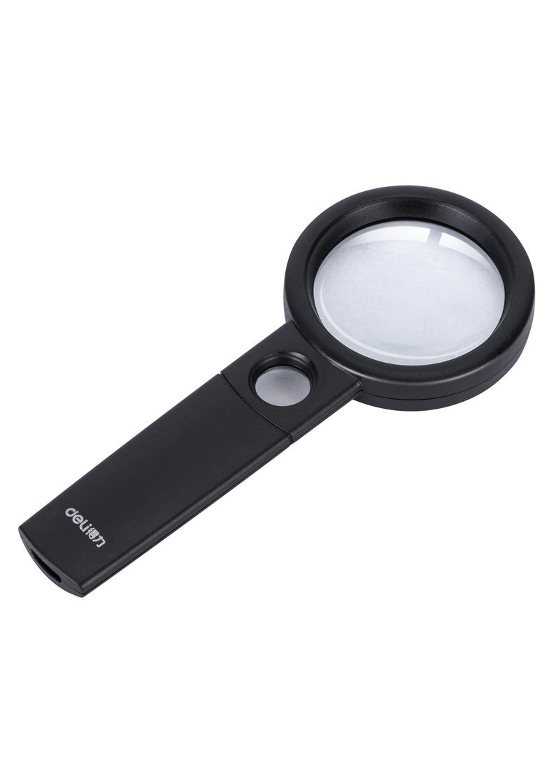 Deli عدسة مكبرة قطعة واحدة مع عدستين - Image 2