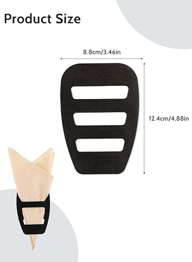 عبوة من قطعتين من حامل مناديل جيب متنوعة للرجال، وشاح حريري مربع مطوي مسبقًا، بدلات رسمية، سترات عشاء، منظم إكسسوارات. - Image 2