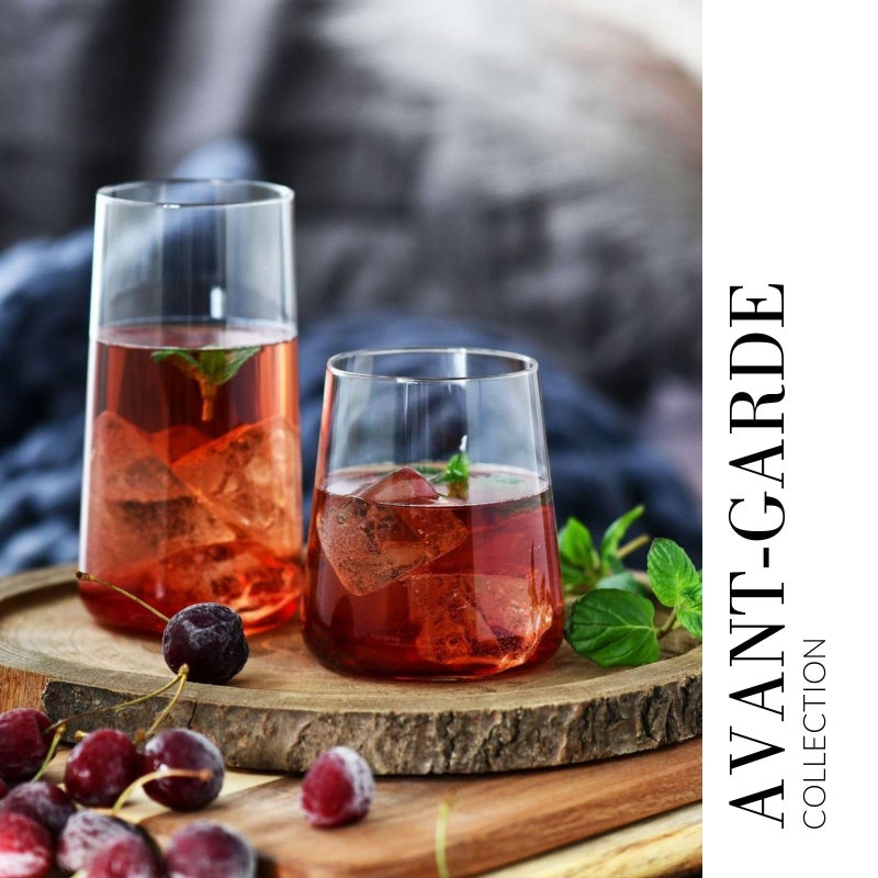 Krosno Water Juice Drinking Glasses, Set of 6, 12.9 oz, Avant-Garde Collection, Crystal Glass, Lightweight Everyday Drinking Glasses, Multi-Purpose, Dishwasher Safe, Made in Europe - Image 5