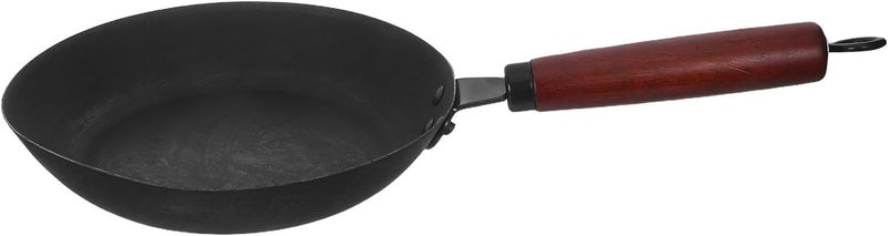 Nonstick Frying Pan 24cm Cast Iron Skillet Flat Bottom Gas Stove Wok Kitchen Cookware Home Cooking Pan for Pancakes and Steak - Image 1