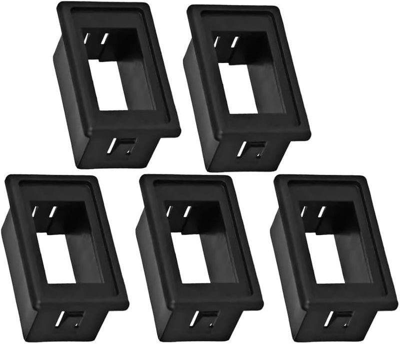 مجموعة سكن مفتاح روكر من الأي بي إس من 5 قطع أسود لوحة كهرباء السيارات تركيب - Image 3