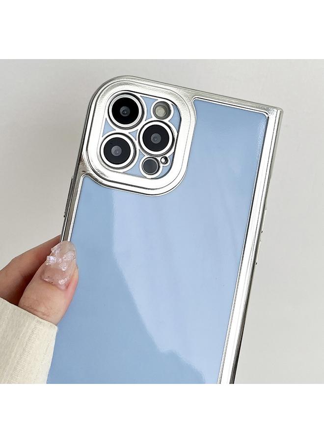 S-TOP Case For iPhone 15 Pro Electroplated Solid Color Fine Hole TPU Phone Case - Image 3