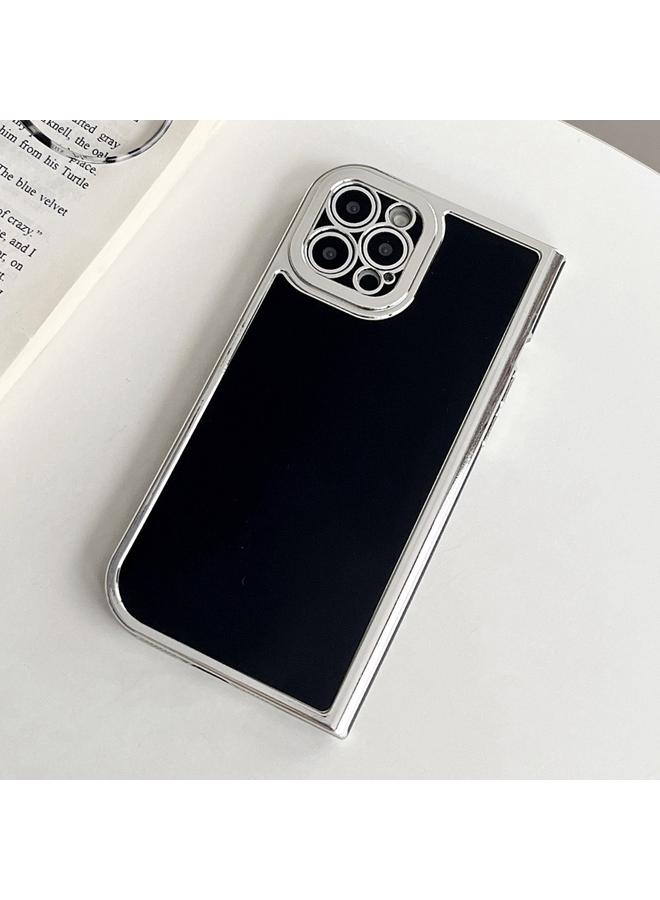 S-TOP Case For iPhone 15 Pro Electroplated Solid Color Fine Hole TPU Phone Case - Image 1