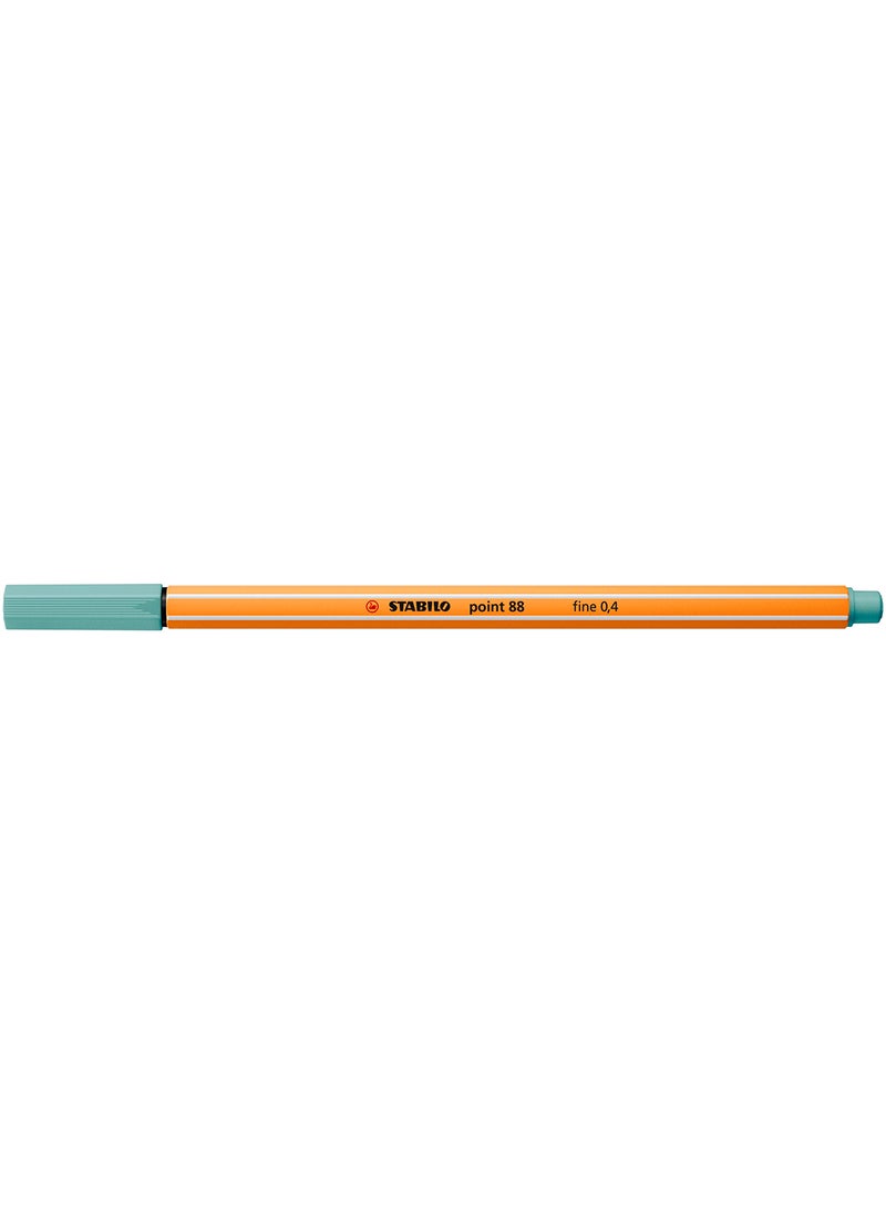 STABILO Fineliner Point 88 in Light Green Color , for Journal Planner , Note , Drawing , Pack of 10 Pens  - Image 1